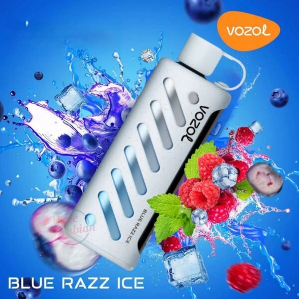 VOZOL GEAR SHISHA 25000 BLUE RAZZ ICE