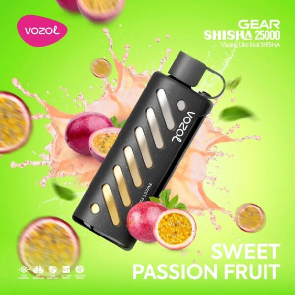 VOZOL GEAR SHISHA 25000 SWEET PASSION FRUIT